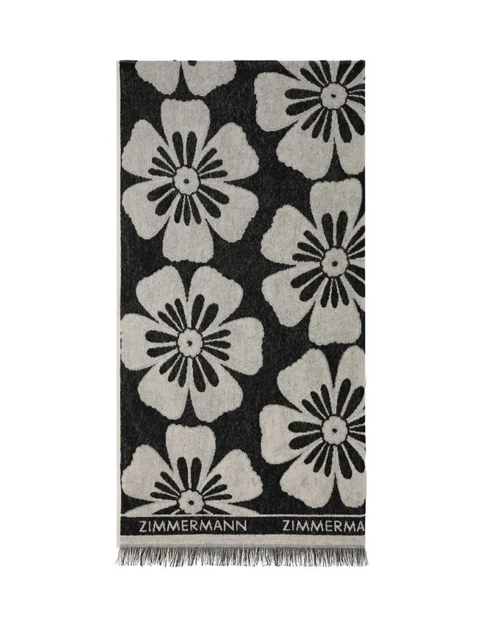 Zimmermann Towels and Pareos Jacquard Towel Blackcream 8211 Women