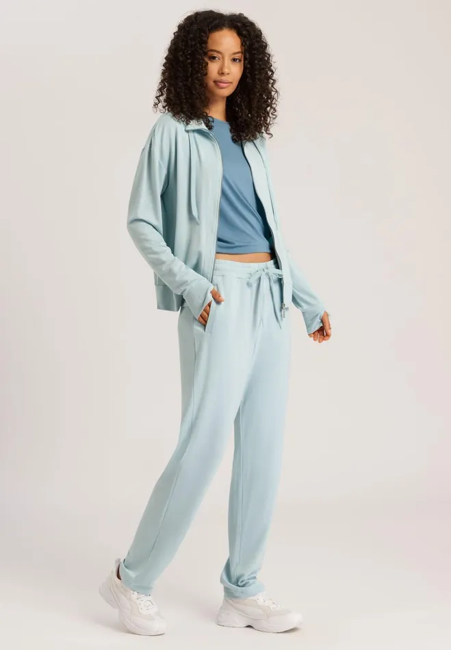 ZipUp Jacket Sterling Blue Women HANRO Jackets and Cardigans